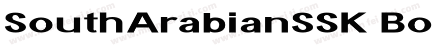 SouthArabianSSK Bold字体转换